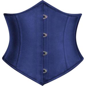image:imageScarlet Darkness Corset Belt for Women Fishbone Wide Waist Corset Pirate BeltNavy Blue