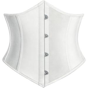 image:imageScarlet Darkness Corset Belt for Women Fishbone Wide Waist Corset Pirate BeltWhite