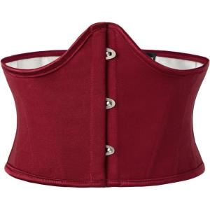 image:imageScarlet Darkness Corset Belt for Women Underbust Renaissance Corsets Vintage Bustier TopWine Red