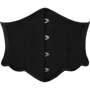 image:imageScarlet Darkness Corset Belt for Women Vintage Renaissance Floral Underbust CorsetBlack