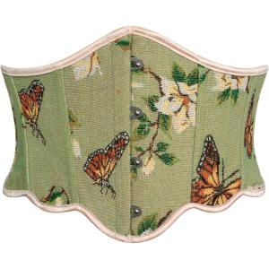 image:imageScarlet Darkness Corset Belt for Women Vintage Renaissance Floral Underbust CorsetGreen Butterfly