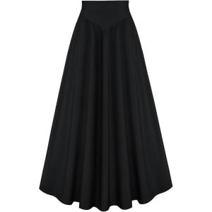 image:imageScarlet Darkness Maxi Skirts for Women Renaissance Skirt High Waist Black Long Skirt