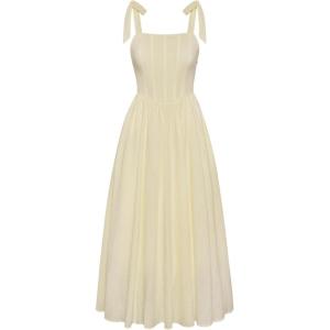 image:imageScarlet Darkness Women Renaissance Corset Dress Square Neck Cottagecore Fishbone SundressApricot