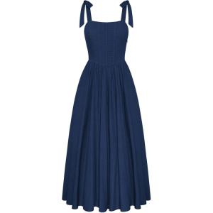 image:imageScarlet Darkness Women Renaissance Corset Dress Square Neck Cottagecore Fishbone SundressNavy