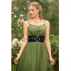 image:imageScarlet Darkness Wide Elastic Belts for Women Stretchy Corset Belt with Double Gold Buckle Waist Belt for DressesBlack
