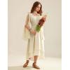 image:imageScarlet Darkness Women Renaissance Costume Split Bell Sleeve Double Layered High Low DressApricot
