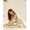 image:imageScarlet Darkness Women Renaissance Costume Split Bell Sleeve Double Layered High Low DressApricot