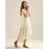 image:imageScarlet Darkness Women Renaissance Costume Split Bell Sleeve Double Layered High Low DressApricot