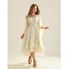 image:imageScarlet Darkness Women Renaissance Costume Split Bell Sleeve Double Layered High Low DressApricot