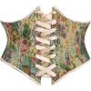 image:imageScarlet Darkness Womens Corset Belt Renaissance Underbust Corset Floral Lace Up Boned Waist BeltsRose Garden