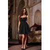 image:imageScarlet Darkness Corset Mini Dress for Women Teens 2026 Summer Ruffle Sundress Graduation Homecoming DressesBlack