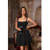 image:imageScarlet Darkness Corset Mini Dress for Women Teens 2026 Summer Ruffle Sundress Graduation Homecoming DressesBlack