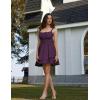 image:imageScarlet Darkness Corset Mini Dress for Women Teens 2026 Summer Ruffle Sundress Graduation Homecoming DressesDark Purple