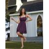 image:imageScarlet Darkness Corset Mini Dress for Women Teens 2026 Summer Ruffle Sundress Graduation Homecoming DressesDark Purple