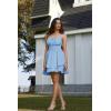 image:imageScarlet Darkness Corset Mini Dress for Women Teens 2026 Summer Ruffle Sundress Graduation Homecoming DressesLight Blue