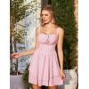 image:imageScarlet Darkness Corset Mini Dress for Women Teens 2026 Summer Ruffle Sundress Graduation Homecoming DressesLight Pink