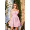 image:imageScarlet Darkness Corset Mini Dress for Women Teens 2026 Summer Ruffle Sundress Graduation Homecoming DressesLight Pink