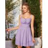 image:imageScarlet Darkness Corset Mini Dress for Women Teens 2026 Summer Ruffle Sundress Graduation Homecoming DressesLight Purple