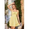image:imageScarlet Darkness Corset Mini Dress for Women Teens 2026 Summer Ruffle Sundress Graduation Homecoming DressesLight Yellow