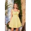 image:imageScarlet Darkness Corset Mini Dress for Women Teens 2026 Summer Ruffle Sundress Graduation Homecoming DressesLight Yellow