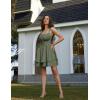 image:imageScarlet Darkness Corset Mini Dress for Women Teens 2026 Summer Ruffle Sundress Graduation Homecoming DressesOlive Green