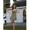 image:imageScarlet Darkness Corset Mini Dress for Women Teens 2026 Summer Ruffle Sundress Graduation Homecoming DressesOlive Green