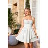 image:imageScarlet Darkness Corset Mini Dress for Women Teens 2026 Summer Ruffle Sundress Graduation Homecoming DressesWhite