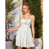 image:imageScarlet Darkness Corset Mini Dress for Women Teens 2026 Summer Ruffle Sundress Graduation Homecoming DressesWhite