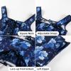 image:imageScarlet Darkness Renaissance Corset Top for Women Boned Laceup Overbust Bustier Corsets Navy Floral Size 14