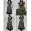 image:imageScarlet Darkness Renaissance Dress for Women 2026 Summer Spring Cotton Off The Shoulder Boho Midi Dresses Cadet Blue L