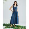 image:imageScarlet Darkness Renaissance Dress for Women Medieval Square Neck Corset Dress Casual Sundress