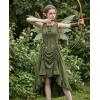 image:imageScarlet Darkness Renaissance Steampunk Dress Lace Up High Low Dress Pirate Gothic CostumeArmy Green