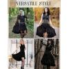 image:imageScarlet Darkness Renaissance Steampunk Dress Lace Up High Low Dress Pirate Gothic CostumeBlack