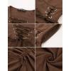 image:imageScarlet Darkness Renaissance Steampunk Dress Lace Up High Low Dress Pirate Gothic CostumeBrown