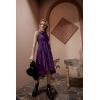image:imageScarlet Darkness Renaissance Steampunk Dress Lace Up High Low Dress Pirate Gothic CostumeDeep Purple