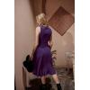 image:imageScarlet Darkness Renaissance Steampunk Dress Lace Up High Low Dress Pirate Gothic CostumeDeep Purple
