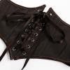 image:imageScarlet Darkness Womens Corset Belt Renaissance Underbust Corset Floral Lace Up Boned Waist BeltsDark Brown