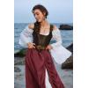 image:imageScarlet Darkness Womens Renaissance Maxi Skirt Medieval Plus Size Double Layered Long Victorian Pirate Costume SkirtsDark Red
