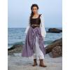 image:imageScarlet Darkness Womens Renaissance Maxi Skirt Medieval Plus Size Double Layered Long Victorian Pirate Costume SkirtsPurple