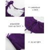 image:imageScarlet Darkness Womens Underbust Corset Top Renaissance Medieval Laceup Boned Fairycore Pirate CorsetsSolid Deep Purple