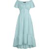 image:imageScarlet Darkness Renaissance Dress for Women 2026 Summer Spring Cotton Off The Shoulder Boho Midi Dresses Cadet Blue L