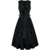 image:imageScarlet Darkness Renaissance Steampunk Dress Lace Up High Low Dress Pirate Gothic CostumeBlack