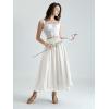 image:imageScarlet Darkness Renaissance Maxi Skirt for Women Flowy Long Boho Skirts with PocketsWhite