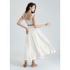 image:imageScarlet Darkness Renaissance Maxi Skirt for Women Flowy Long Boho Skirts with PocketsWhite