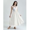 image:imageScarlet Darkness Renaissance Maxi Skirt for Women Flowy Long Boho Skirts with PocketsWhite