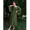 image:imageScarlet Darkness Women Renaissance Costume Bell Sleeve Off Shoulder Maxi Medieval Dress