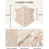 image:imageSCARLET DARKNESS Women Corset Belt Wide Waist Lace Up Pirate Accessories BeltApricot