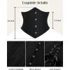 image:imageSCARLET DARKNESS Women Corset Belt Wide Waist Lace Up Pirate Accessories BeltBlack