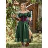 image:imageSCARLET DARKNESS Women Corset Belt Wide Waist Lace Up Pirate Accessories BeltDark Plum