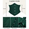image:imageSCARLET DARKNESS Women Corset Belt Wide Waist Lace Up Pirate Accessories BeltForest Green